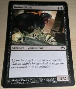 MTG Magic the Gathering Gutter Skulk (67/257) Gatecrash LP - Image 1