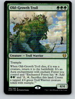 Magic the Gathering Old-Growth Troll Kaldheim MTG Free Shipping! - Image 1