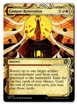 Campus Renovation NM/M* SHOWCASE March Of The Machines 0077 mtg -UnltdCards - Image 1