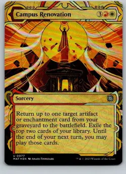 Campus Renovation MAT #77 Foil March of the Machine Aftermath MTG - Image 1