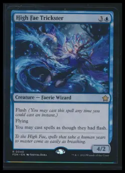 MTG-High Fae Trickster- Foundations- Rare - Image 1