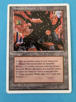Mishra's Factory MTG Core Set 4th Edition Regular - LP - Image 1