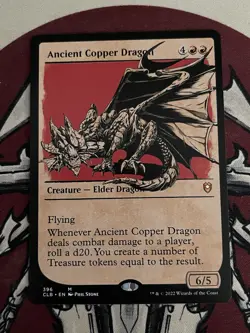 Ancient Copper Dragon (Showcase) Commander Legends: Battle for Baldur's Gate LP - Image 1