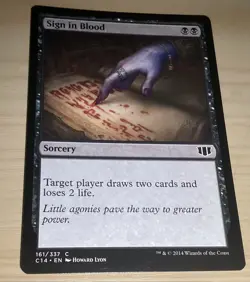 MTG Sign in Blood - Image 1