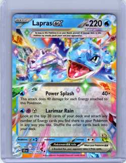 Lapras ex Double Rare Holo 032/142 Pokemon Stellar Crown - Image 1