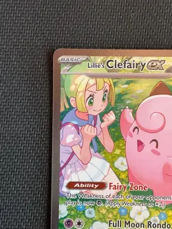 Lillie’s Clefairy ex NM/LP JTG Special Illustration Rare 184 Pokemon TCG Chase - Image 3