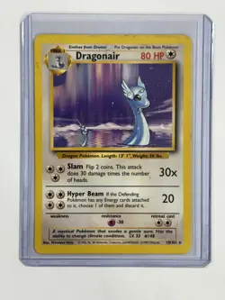 DRAGONAIR 18/102 POKEMON BASE SET UNLIMITED - HP - Image 1