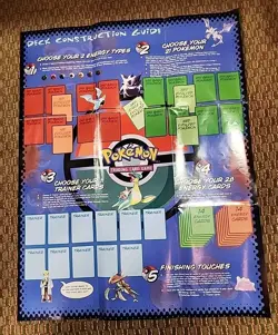 Vintage 1999 Pokemon Wizards Of The Coast Nintendo Poster Trading Card Game TCG - Image 5