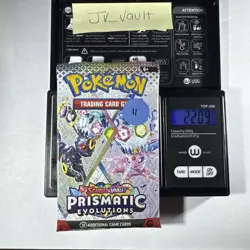 22.09g Prismatic Evolutions Pokemon Booster Pack New Sealed - Image 1