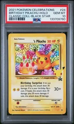 Pokemon Pikachu 24/53 Celebrations: Classic Collection Holo - Image 1