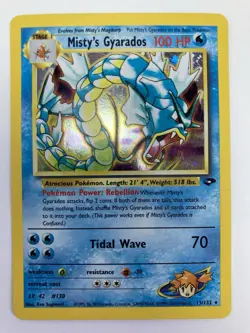 Pokemon TCG Misty's Gyarados Holo Rare Gym Challenge 13/132 Unlimited Edition - Image 1