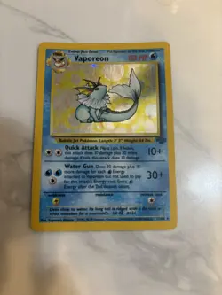 Hard To find POKEMON Cards 4 Holo 1999 Lot 16 Picachu Mewtwo Poliwrath Vaporean - Image 2