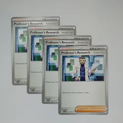 Professor's Research 190/198 x4 - 4x Trainer Playset Pokemon S&V - Non Holo - Image 1