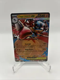 077/132 Mega Lucario ex Prize Pack Stamped Series 8 Pokemon TCG Mega Evolution - Image 1