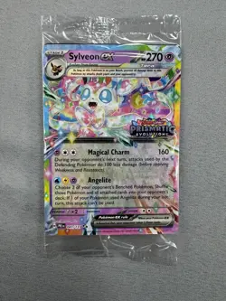 Pokemon Prismatic Evolutions Stamped Surprise Box Promo Sylveon Ex 41/131 MINT - Image 1