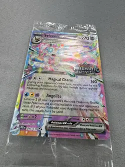Pokemon Prismatic Evolutions Stamped Surprise Box Promo Sylveon Ex 41/131 MINT - Image 2
