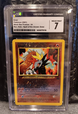 Pokemon TCG Entei Wizards Black Star Promos 34 Rev.Holo Promo - Image 1