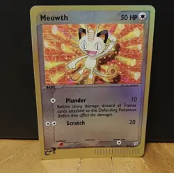 Pokemon TCG Meowth 50HP Team Magma vs Team Aqua 42/95 Common Reverse Holo 2004 - Image 1