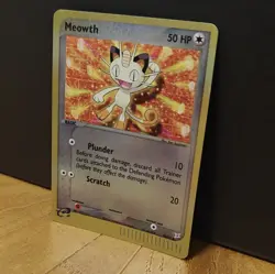 Pokemon TCG Meowth 50HP Team Magma vs Team Aqua 42/95 Common Reverse Holo 2004 - Image 2
