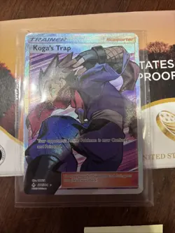 Pokemon TCG - Unbroken Bonds Koga's Trap (Full Art) 211/214 Ultra Rare - NM! - Image 1