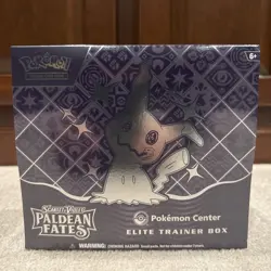 Pokemon Scarlet & Violet Paldean Fates Pokemon Center ETB Elite Trainer Box NEW - Image 1