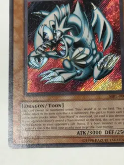 Blue-Eyes Toon Dragon MRL-000 Magic Ruler-Unlimited Edition Secret Rare Yugioh 3 - Image 4