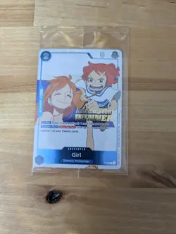 One Piece TCG Promo Card P-096 Girl Nami English WINNER - Image 1