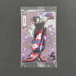 Y797 Nico Robin in Kimono Holo Wano Country Japanese One Piece Wafer Card - Image 1