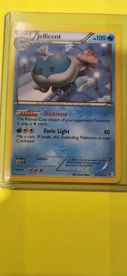 Pokemon TCG Jellicent B&W Boundries Crossed 45/149 Regular Rare Card Played LP - Image 1