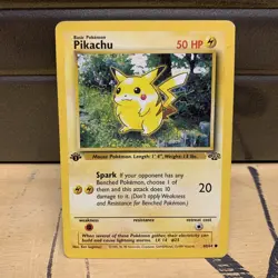 Pokemon Pikachu Jungle 1st Edition Card B 60/64 Non Holo Common Ex Gx V - Image 1