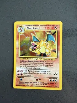 1999 Pokemon TCG Charizard Base Set Holo Rare Card 4/102 Ungraded - Image 1