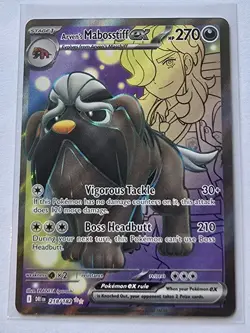 Arven's Mabosstiff ex 218/182 Destined Rivals Full Art Pokemon Card - Image 1