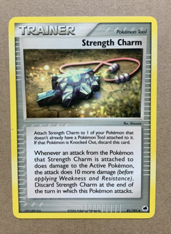 Strength Charm 81/101 EX Dragon Frontiers - Uncommon Pokemon Card - NM/M - Image 1