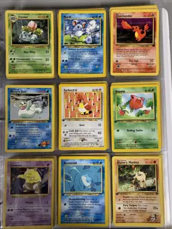 Binder Lot 94 Pokemon WOTC Era Base Set Shadowless, 1st Edition, and Jumbo Cards - Image 1