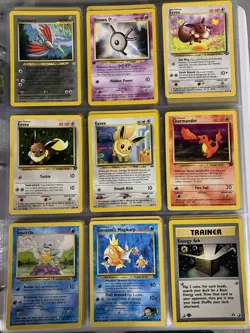 Binder Lot 94 Pokemon WOTC Era Base Set Shadowless, 1st Edition, and Jumbo Cards - Image 2