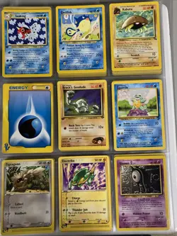 Binder Lot 94 Pokemon WOTC Era Base Set Shadowless, 1st Edition, and Jumbo Cards - Image 3