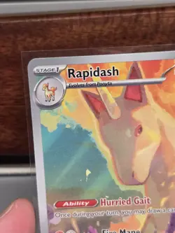 Pokemon TCG Destined Rivals Rapidash Illustration Rare Card #189/182 Near Mint - Image 2
