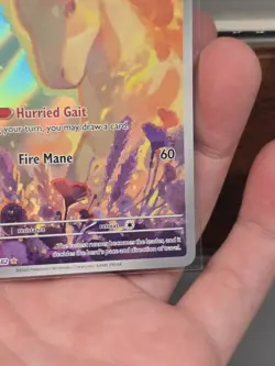 Pokemon TCG Destined Rivals Rapidash Illustration Rare Card #189/182 Near Mint - Image 4