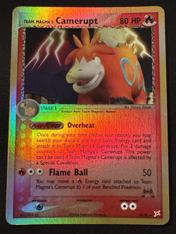 Team Magma's Camerupt 19/95 EX Magma vs Aqua Pokemon Card Reverse Holo Near Mint - Image 1