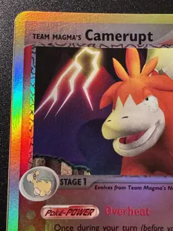 Team Magma's Camerupt 19/95 EX Magma vs Aqua Pokemon Card Reverse Holo Near Mint - Image 3
