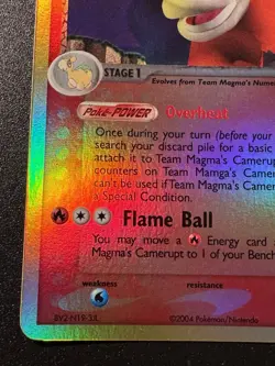 Team Magma's Camerupt 19/95 EX Magma vs Aqua Pokemon Card Reverse Holo Near Mint - Image 5