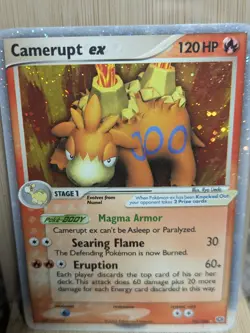 Camerupt Ex Holo 92/106 - 2005 Ex Emerald holographic Rare Pokemon Card Vintage - Image 1