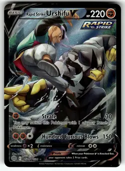 Rapid Strike Urshifu V TG20/TG30 Brilliant Stars Trainer Gallery NM Pokemon Card - Image 1