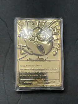 1999 Jiggly Puff #39 23 Karat Gold Plated Pokemon Trading Card Burger King COA - Image 3