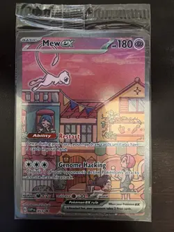 Mew ex SVP 053 Pokemon TCG Scarlet Violet 151 Black Star Promo Full Art Card - Image 1
