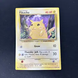 Pikachu Jumbo Promo Card 58/102 EX Not For Play Use Pokemon Vintage Rare - Image 2