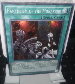 Yugioh Pantheism of the Monarchs SR01-EN023 Foil Spell Card SR Tcg - Image 1