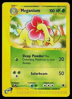 Pokemon Card - Meganium Expedition 53/165 Rare Non Holo - Image 1