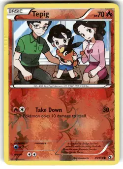 2013 Pokemon TEPIG Legendary Treasures REVERSE HOLO Black & White Card 25/113 LP - Image 1