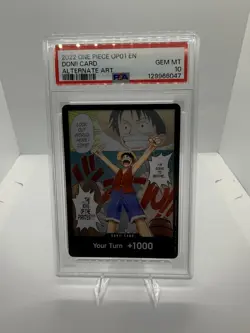2022 One Piece OP01 EN DON!! CARD ALTERNATE ART PSA GEM MT 10 - Image 1